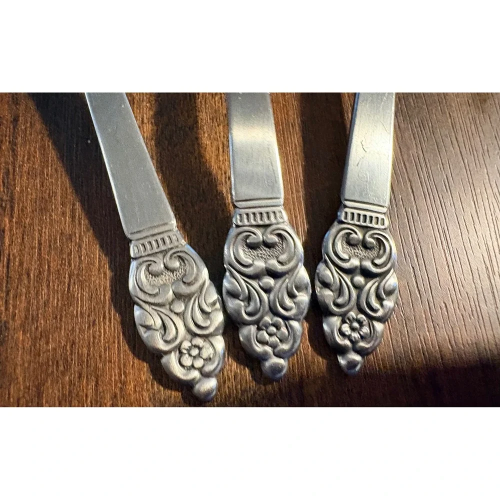 Oneida Community Stainless Affection Serving Set Ladle Pierced Spoon Meat Fork